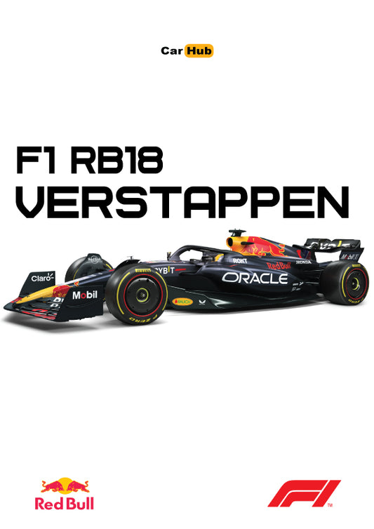 F1 RB18 Verstappen poster